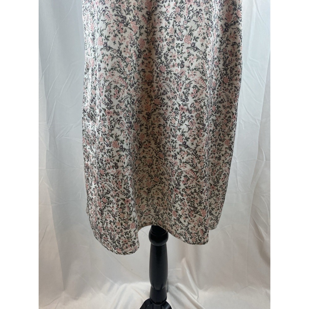 ABERCROMBIE & FITCH Ivory Floral‎ Slip Dress Lined Size Small Dainty - Picture 4 of 8